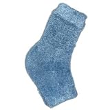 Kissable Spa Gloves Moisturizing Chenille Heel Socks, Blue