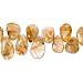 28x18mm Rutilated Quartz Nugget Beads - 16 Inch Strand - 1pk