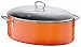 Silit 8-1/4-Quart Oval Roasting Pan with Lid, Wild Orange