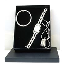 Identity Ladies Stone Set Bracelet Strap Watch With Matching Pendant and Bangle - BOX NOT SUPPLIED