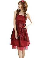 Pleated  Nylon/Polyester/Tulle Cocktail Evening Dress/Party Dress  With a Bow(s)