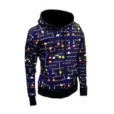 Pac Man Retro Gamer Womens Zip Hoodie