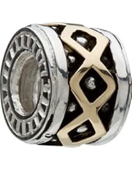 Authentic Chamilia Silver & YG Band of XXXs Charm KD-68