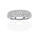 Sterling Silver 1/2 ct. Cubic Zirconia Wedding Band