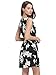 MsBasic Women's Vintage Sleeveless Floral Sundress Summer Beach Mini Dress