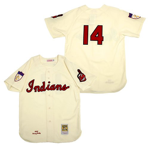 Cleveland Indians Authentic 1951 Larry Doby Home Jersey By Mitchell & Ness 36