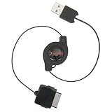 Insten Retractable Black USB [2-in-1] Charging Cable for Microsoft Zune Media Player by Eforcity