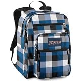 JanSport Classics Series Big Student Backpack (Blue Streak Block Check)