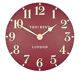 Thomas Kent Arabic Wall Clock - 30cm Red 12059