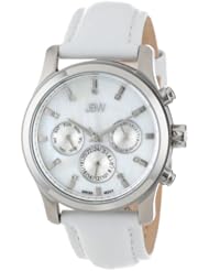 JBW Womens J6270A  Mother-Of-Pearl Leather Diamond Watch