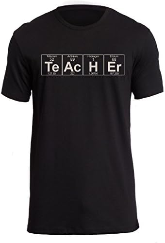 Teacher The Element of Knowledge College Science Periodic Table Funny T-Shirt XL