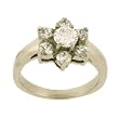 Stainless Steel Ring Ladies CZ Diamonds Fancy Polish Finish by Bucasi