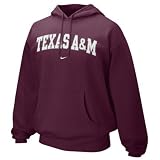Nike Texas A&M Aggies Maroon Arch Lettering Hoody Sweatshirt