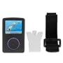 Durable Flexible Soft Black Silicone Skin Case with Belt Clip and Armband for...