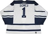 Johnny Bower Toronto Maple Leafs Autographed Replica Jersey