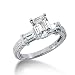411qA340EtL. SL75  1.10 Ct Diamond Engagement Ring Emerald Cut Solitaire
