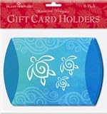 Hawaiian Christmas Gift Card Holder Turtle Swirl 6 Pack