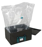 Produkt-Bild: Wenko 7450012100 Vakuum Space Box L - mit Vakuum-Tasche, atmungsaktives Vlies, 70 x 19 x 47 cm, anthrazit-t&uuml;rkis