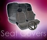 Universal Size Vleour Seat Cover Set for Honda Fit, Honda Accord, Civic and other cars with regular size seats