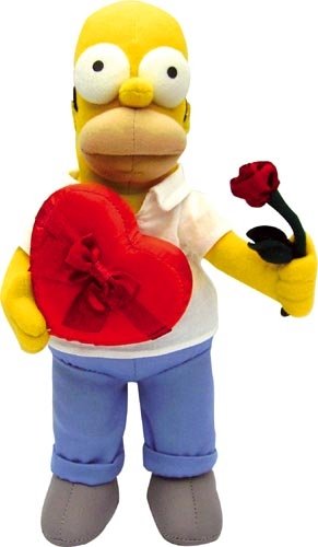United Labels - 0804519 - Pl&uuml;schfigur The Simpons - Homer Simpson Liebeserkl&auml;rung, Valenti Preisvergleich