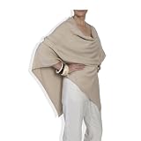 Cashmere Poncho - 060 Oatmeal by Catherine Robinson