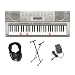 Casio LK-270 Premium Lighted Keyboard Pack with Power Supply, Keyboard Stand and Professional Closed Cup Stereo Headphones