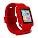 (Red) iPod Nano 6th Gen watch wrist band skin case for iPod Nano 6th Generation, 6G / 6 compatible with 8GB / 16GB + MiniSuit Key Chain