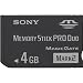 SONY MEMORY STICK PRO 4GB No Adapter