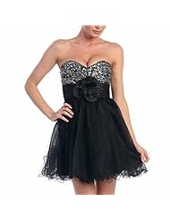 Strapless Cocktail Sequined Wrap Polyester/Tulle Homecoming Dress/Bridesmaid Dress/Prom Dress/Quinceanera Dress/Party Dress 