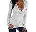 Yidarton Womens Sexy V-Neck Long Sleeve T-Shirt
