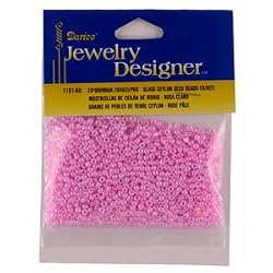 10/0 Ceylon Seed Beads, Lt. Pink, 20 Gram Pkg
