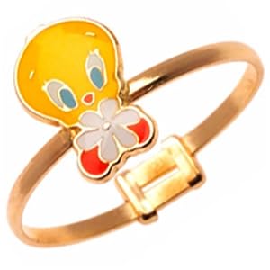 Yellow Gold Looney Tunes Tweety Bird Children's Ring
