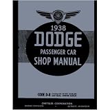 1938 DODGE Shop Service Repair Manual Book by Dodge