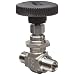 Parker NP6 Series Stainless Steel 316 Needle Valve, Inline, Hand Wheel, Blunt Stem, NPT Male