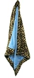 Lollipop Leopard/Plush Blue with Trim