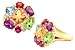 18K Mosaic Multi Gemstone & Diamond Ring