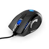 Anker High Precision Laser Gaming Mouse with 8000 DPI, 9 Programmable Buttons, Weight Tuning Cartridge, Omron Micro Switches for PC