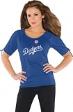 Los Angeles Dodgers Women's Slit Shoulder Top from Touch by Alyssa Milano