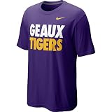 Nike LSU Tigers Boy's 4-7 Short Sleeve New Local T-Shirt Kid Sz 5