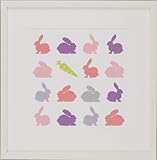 IMAGE OF Green Frog Art Animal Sudoku Series Framed Art, Rabbits