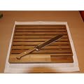 Jd Diffusion - T772 - Planche � pain Bambou + Couteau Inox - 37x30 cm
