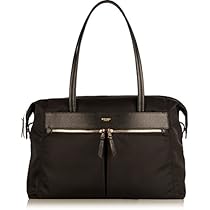Knomo Luggage Curzon 15 Shoulder Tote 10.6 X 15.0 X 6.3 (One Size, Ebony Black)
