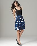 DKNYC Dress, Sleeveless with Printed Skirt