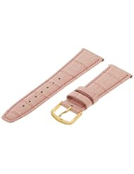 Hadley-Roma Womens LSL135RH-200 20-mm Pink Alligator Grain Leather WatchStrap