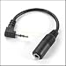 LUPO 2.5mm-3.5mm Stereo Headphone Adapter (For All Ipod's And MP3/MP4 Players)