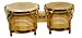 EXO BG55 Natural Finish Professional Wood Bongo Drum