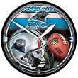 Carolina Panthers Wall Clock - Round - Football Sports Merchandise