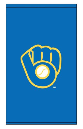Roller Shades MLB Milwaukee Brewers Cap Logo - Blue Background 0565_0004