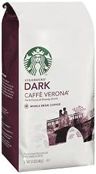 Starbucks Caffe Verona Coffee, Whole Bean,Dark Cocoa, Roasty Sweet,12-Ounce Bags (Pack of 3)