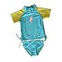 DaRiMi Kidz Ruched Set Powder Blue/Canary Yellow 6-12 Months
